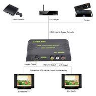 Cyelee 1080P HDMI to RCA Composite Video Audio Converter with HDMI Cable - 6 Feet(2 Meters) N13