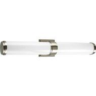 Progress Lighting P7025-09EB 2-Light Linear Bath with A White Satin Acrylic Shade, Brushed Nickel by Progress...