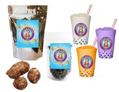 10+ Drinks Taro Boba Tea Kit: Tea Powder, Tapioca Pearls &amp; Straws By Buddha Bubbles Boba