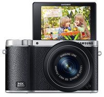 Samsung NX3000 Wireless Smart 20.3MP Mirrorless Digital Camera with 16-50mm OIS Power Zoom Lens and Flash (Black) N7
