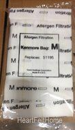 Kenmore Type M Canister Micro-Lined Filtration Vacuum Bags - 10 Pack