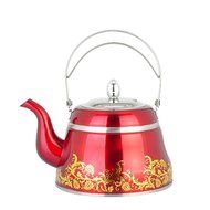 Stainless Steel Artistic Tea Coffee kettle, Capsulated Bottom, Removal Insert Infuser, Fold Down Handle, Colorful... N9