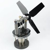 Heat Powered Stove Top Fan for wood multi-fuel coal - WARPFIVE STEELHEAD Eco Stirling engine N4