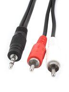 uxcell 3.5mm Stereo Jack to 2-RCA Adapter Audio Extension Cable 5M 16ft
