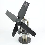 Heat Powered Stove Top Fan for wood multi-fuel coal - WARPFIVE STEELHEAD Eco Stirling engine N5