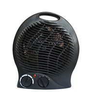 Premium 2 in 1 Portable Fan Heater Black Adjustable Thermostat Radiant Electric Indoor Outdoor N3