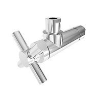 Brasstech 403X-1/26 1/4 Turn Ceramic Disk Angle Valve with Cross Handle in Polished Chrome by BrassTech