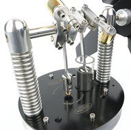 Heat Powered Stove Top Fan for wood multi-fuel coal - WARPFIVE STEELHEAD Eco Stirling engine N6