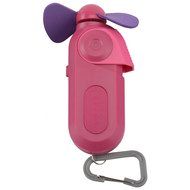 O2COOL Sport Carabiner Misting Fan, Raspberry