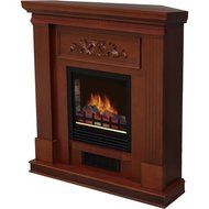 Dark Walnut Electric Fireplace with 38" Mantle