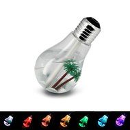SCS ETC USB Powered Color Changing Cool Mist Bulb Humidifier-400mL Capacity-Super Quiet Operation-7 Color Nightlight N2