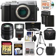 Panasonic Lumix DMC-GX8 4K Wi-Fi Digital Camera Body (Silver) with 14-140mm Power OIS Lens + 64GB Card + Battery...