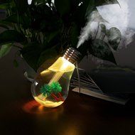 SCS ETC USB Powered Color Changing Cool Mist Bulb Humidifier-400mL Capacity-Super Quiet Operation-7 Color Nightlight N7