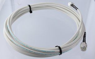 MPD Digital RG8x-W-PL259-65ft VHF Antenna Cable RF CB &amp; AIS Mini-8 Coaxial Jumper Silver Teflon PL-259 65' N10