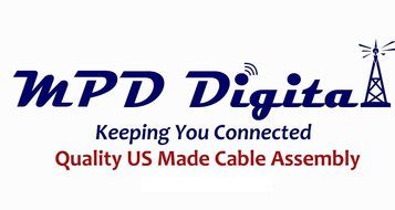 MPD Digital RG8x-W-PL259-65ft VHF Antenna Cable RF CB &amp; AIS Mini-8 Coaxial Jumper Silver Teflon PL-259 65' N11