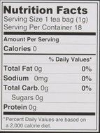 Saw Palmetto Tea - Organic Herbs - 18 Bleach Free Tea Bags N2