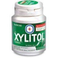 New Lotte Xylitol Sugar Free Chewing Gum Lime Mint 61g. Made in Thailand