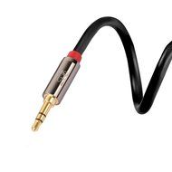 Super HD 3.5mm Aux Stereo Audio Cable Angled Male Type 24K Gold Plated Step Down Design Metal Connectors with... N4