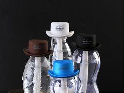 KANGVO Cowboy Cap USB Mini Portable Air Humidifier,Mini Cool Mist Humidifier Aromatherapy (Black) N7