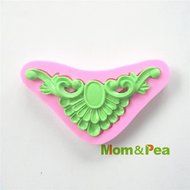 Mom&amp;pea 0516 Corner Flower Shaped Silicone Mould for Fondant Cake Sugar Paste Cake Decoration 3d Cake Toppers... N3