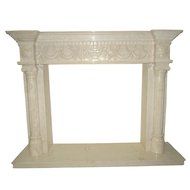 Cream Polished Marble Fireplace Surround FPS-02 N5