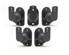 5 Pack of Black Speaker Wall Mount Brackets for Bose,Sony,Panasonic,Samsung and more