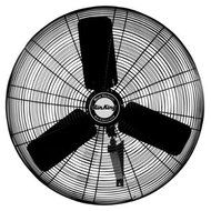 Air King 9074 24-Inch 3-Speed Industrial Grade Oscillating Wall Mount Fan, 1/3-Horsepower, Black Finish