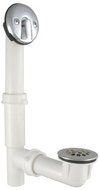 LDR 018 0010 1-1/2-Inch Trip Lever Waste and Overflow Bath Drain, Chrome by LDR Industries