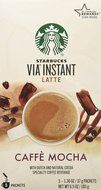 Starbucks VIA Latte - Caffe Mocha (5 Single Serve Packets) net weight 6.53 oz (185g) N4