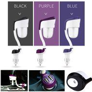 Mini Car Aromatherapy Humidifier/ Vehicle Lighter Essential Oil Diffuser Mist with Dual USB Ports for Phone Charging... N6