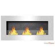 Moda Flame Hudson Recessed Wall Mounted Ethanol Fireplace N2