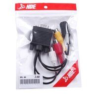 HDE VGA Adapter to TV S-Video RCA Out Cable for Computer PC Video to Television
