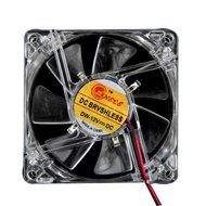 AMA(TM) Blue Quad 4-LED Light Neon Clear PC Computer Case Cooling Fan Pad Tray Chilling Stand (Blue 2) N43