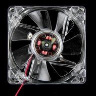 AMA(TM) Blue Quad 4-LED Light Neon Clear PC Computer Case Cooling Fan Pad Tray Chilling Stand (Blue 2) N44