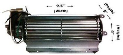 Fireplaces &amp; Stoves Quiet 75 CFM Universal Fireplace Blower Gas Insert Replacement Fan Kit 3306 N3