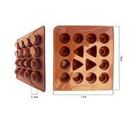 Mix Geometry Circle Triangle Shaped Fondant Cake Chocolate Pan Candy Soap Silicone Mold Baking Pan Cake Mould...