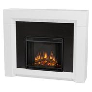 Real Flame 4001E-W 4001E Colton Electric Fireplace, Medium, White N3