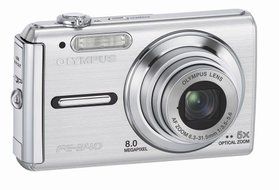 Olympus FE-340 8MP Digital Camera with 5x Optical Zoom (Silver) N3