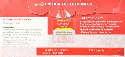 Bigelow&reg; Cinnamon Apple Herb Tea (Box of 28) N7