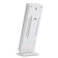 Momoday Luminous Digital LCD Hygrometer Humidity Thermometer Temperature Meter Clock(White) N7