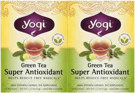 Yogi Tea Green Tea Super Antioxidant, Herbal Supplement, Tea Bags, 16 ct, 2 pk