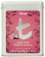 Dilmah T-Series Rose with French Vanilla, 20 Count Luxury Leaf Tea Bags N4