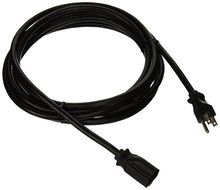 eDragon Power Extension Cord, Black, SJT, 14 AWG, 3 Conductor, 15 Amp, 25 feet Power Cable, (ED71453) N4