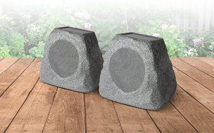 ION Audio Solar Stone | Wireless Solar-Rechargeable Garden Speaker (Single)