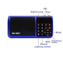 SAST Personal Portable FM Radio ultralight weight(4.8ounce) With Flashlight, Hi-Fi Digital Music Player, Support...