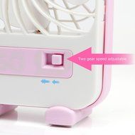 Bobonida Adjustable Desk Personal Fans Table USB Mini Fan USB Powered Cooling Fan (Pink) N4