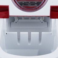 Portable Countertop Ice Cube Maker Compact Tabletop Touch Control 26 lb/day, Red