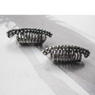 Silver Spine Ear Cuff Gothic Emo Punk Skeleton Rib Cage Wrap N3