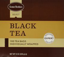 Farmer Brothers Tea Bags, Orange Pekoe &amp; Pekoe Tea (Caf) - Black Tea, 100 count