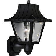 Progress Lighting P5814-31 Wall Lantern with Ribbed Mansard Roof Beveled Clear Acrylic Panels, Black by Progress...